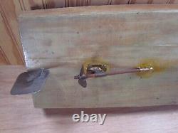 Vintage 31 Wooden Model Boat Hull Metal Propeller Ohlsson & Rice Engine Motor