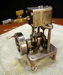 Vintage Antique Early Scotch Yoke Old Marine Steam Engine Model hit miss motor
