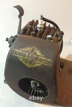 Vintage Briggs Kickstart Engine Model WMB Motor Go Cart Runs Great! WILL SHIP