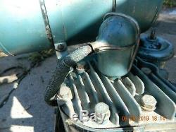 Vintage Briggs & Stratton Model N Engine motor Military hand lever start runs