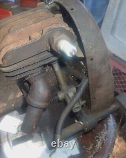 Vintage Briggs & Stratton Model Y Kickstart Motor for Parts or Repair