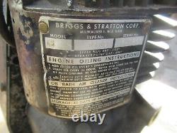 Vintage Briggs & Stratton Motor Small Engine Model 6S For Parts or Repair