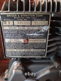 Vintage Briggs & Stratton Small Engine Motor Model 6BS Parts / Repair (zz)
