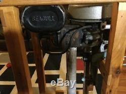 Vintage British Seagull Outboard Motor model 40 2 stroke engine boat motor