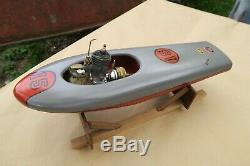 Vintage Buckeye Tether Boat Model Gas Engine Motor Scientific