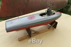 Vintage Buckeye Tether Boat Model Gas Engine Motor Scientific