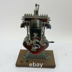 Vintage Engine Cutaway Antique Motor Teaching Tool Model Mancave Display