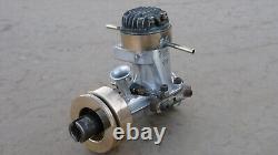 Vintage FOX 59 TETHER CAR / RC MARINE BOAT ENGINE with FLYWHEEL & MOTOR MOUNTS