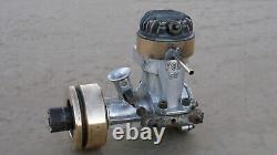 Vintage FOX 59 TETHER CAR / RC MARINE BOAT ENGINE with FLYWHEEL & MOTOR MOUNTS