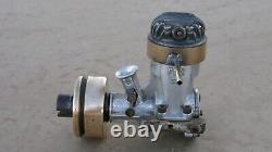 Vintage FOX 59 TETHER CAR / RC MARINE BOAT ENGINE with FLYWHEEL & MOTOR MOUNTS