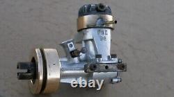Vintage FOX 59 TETHER CAR / RC MARINE BOAT ENGINE with FLYWHEEL & MOTOR MOUNTS