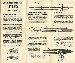 Vintage Jetex 50 B & Augmentor Tube Model Airplane Motor Engine With Box