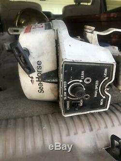 Vintage Johnson 2 Seahorse Outboard Engine Boat Motor Model 2r78r Nautical