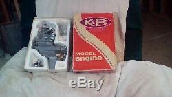 Vintage K&B 7.5cc RC Outboard Model Boat Engine Marine Motor