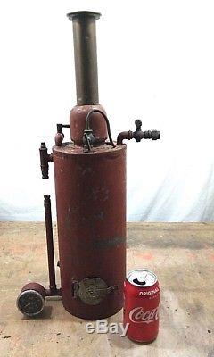 Vintage Large Model Vertical Steam Engine Boiler Coal Fired