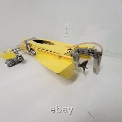 Vintage Large Wooden Model Racing RC Boat 40 With OPS 60 Engine Motor