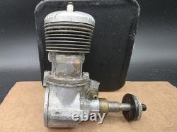 Vintage Madewell 49 Plane Motor Model Spark Ignition Engine Control Line / FF