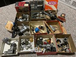 Vintage Model Airplane Engine Lot Parts Motors Propellers K&B Original Box Webra