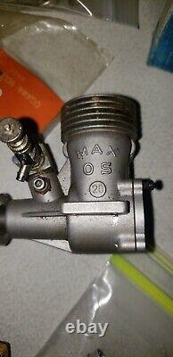 Vintage Model Toy Rc Plane Engine Motors Lot + Parts AS IS