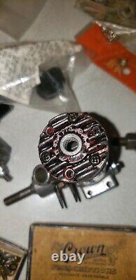 Vintage Model Toy Rc Plane Engine Motors Lot + Parts AS IS