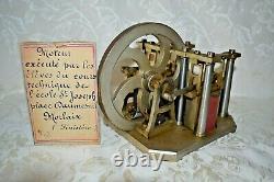 Vintage RARE Steam Engine Model Reciprocating Solenoid Motor France St Joseph