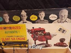 Vintage Revell (1961) Motorized Chrysler Slant Six Engine 1/4 Scale Model Kit