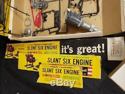 Vintage Revell (1961) Motorized Chrysler Slant Six Engine 1/4 Scale Model Kit