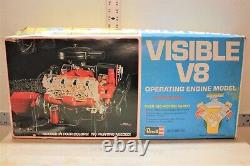 Vintage Revell Visible V8 Model Motor Engine Kit Motorized 1/4 scale H-902 1977