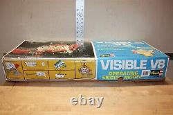 Vintage Revell Visible V8 Model Motor Engine Kit Motorized 1/4 scale H-902 1977