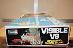 Vintage Revell Visible V8 Model Motor Engine Kit Motorized 1/4 scale H-902 1977