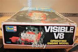 Vintage Revell Visible V8 Model Motor Engine Kit Motorized 1/4 scale H-902 1977