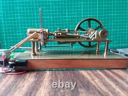 Vintage Steam Engine. Live Steam Model. Electric motor driven as an option