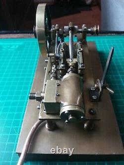 Vintage Steam Engine. Live Steam Model. Electric motor driven as an option