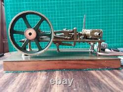 Vintage Steam Engine. Live Steam Model. Electric motor driven as an option