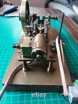 Vintage Steam Engine. Live Steam Model. Electric motor driven as an option