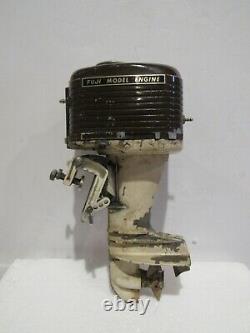 Vintage Toy Fuji Model Gas Boat Engine Metal outboard motor