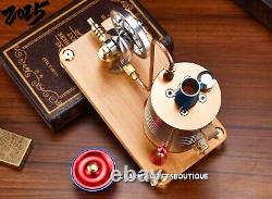 Vintage Vertical Steam Engine Motor Model Mechanical Collection DIY Adult Toys