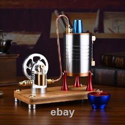 Vintage Vertical Steam Engine Motor Model Mechanical Collection DIY Adult Toys