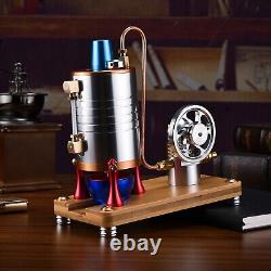 Vintage Vertical Steam Engine Motor Model Mechanical Collection DIY Adult Toys