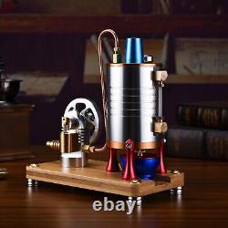 Vintage Vertical Steam Engine Motor Model Mechanical Collection DIY Adult Toys