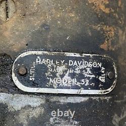 Vintage harley model 52 engine motor generator k model KH KR XL panhead