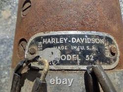 Vintage harley model 52 engine motor generator k model KH KR XL panhead