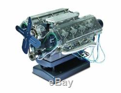 Visible V8 Internal Combustion Ohc Engine Motor Working Model Haynes Diy Kit Box