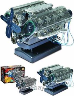 Visible V8 Internal Combustion Ohc Engine Motor Working Model Haynes Kit Box New