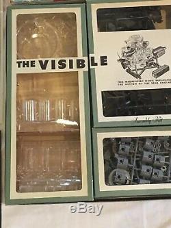 Visible V8 Model Kit 802 Vintage Motor Transparent Auto Engine Assembly Read