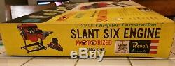 Vtg 1961 Revell Motorized 1/4 Scale Chrysler Slant Six Engine Model Kit Started