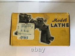 Vtg Sel Toy Model Lathe 3080 Steam Engine Hit Miss Electric Motor Box England