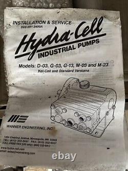 WANNER Engineering Hydra-Cell Diaphragm Pump with Baldor Motor Model M03KSTSNEMK