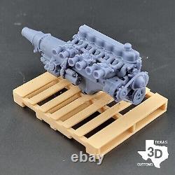 Weber DCOE Ford 300 Inline 6 model engine resin 3D printed 124-18 scale