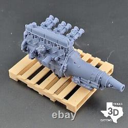 Weber DCOE Ford 300 Inline 6 model engine resin 3D printed 124-18 scale